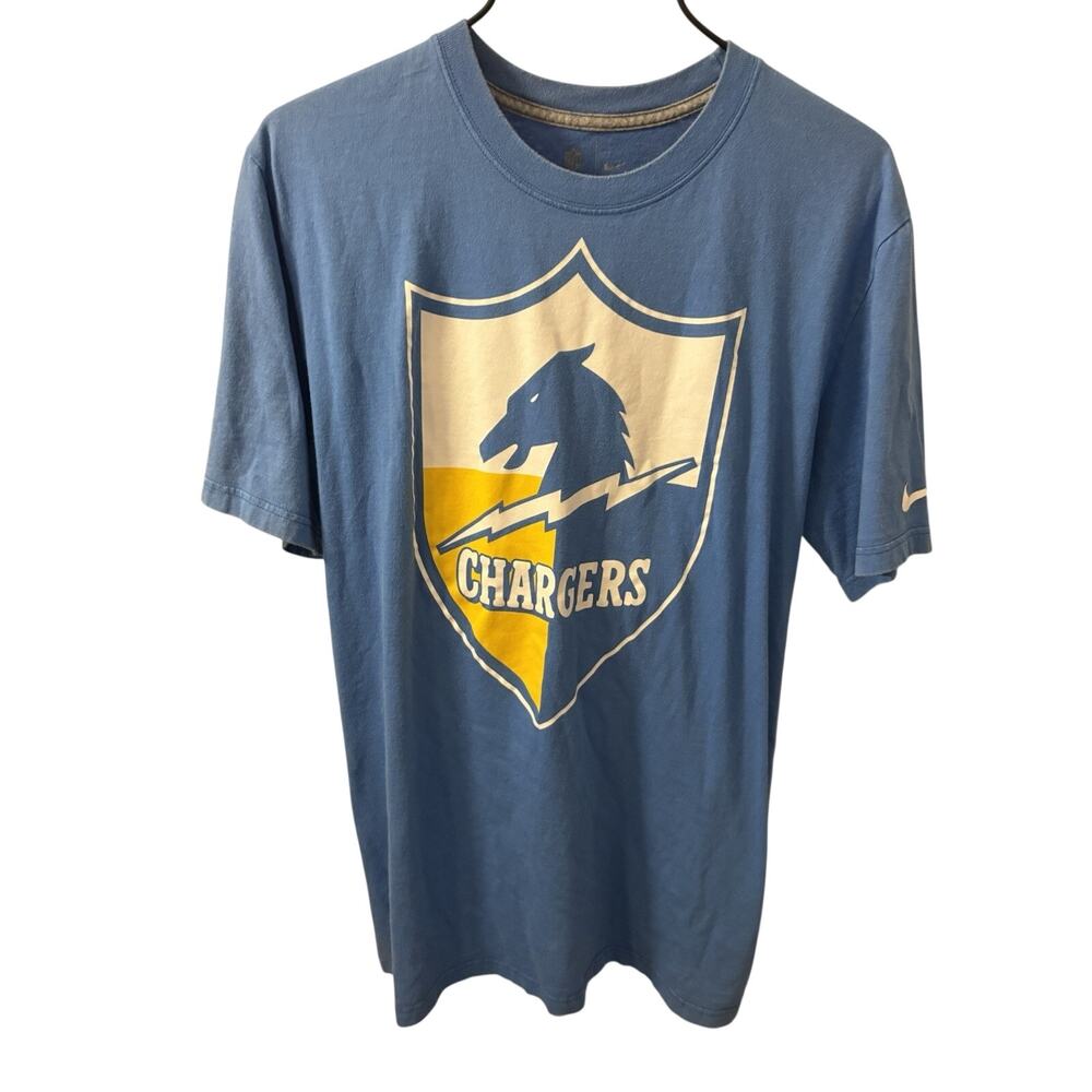 Los Angeles Chargers Men's Graphic Tee T-Shirt, Light Blue, Size L